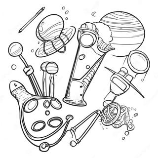 Science Tools Coloring Pages