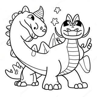 Moon Girl And Devil Dinosaur Coloring Pages