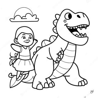 Moon Girl And Devil Dinosaur Coloring Page 44653-35651