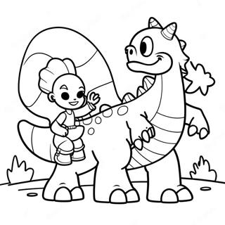 Moon Girl And Devil Dinosaur Coloring Page 44653-35652