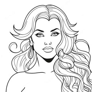 Baddie Coloring Page 4466-3684