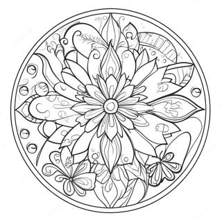 Colorful Suncatcher Design Coloring Page 44674-35671