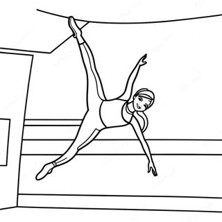 Barbie Gymnastics Coloring Page 44683-35676