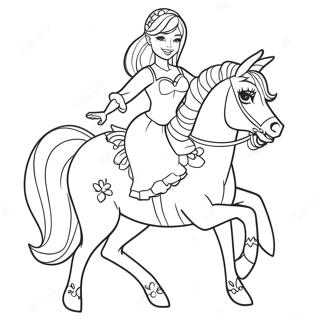 Barbie Performing A Split Coloring Page 44684-35678