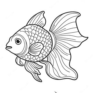 Goldfish Swim School Coloring Page 44693-35684