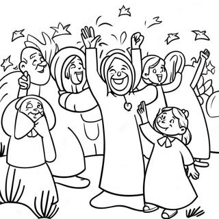 Joyful Sabbath Celebration Coloring Page 44704-35694