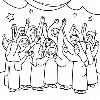 Joyful Sabbath Celebration Coloring Page 44704-35696