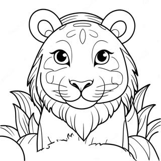 White Animal Coloring Page 44753-35726