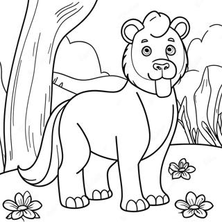 White Animal Coloring Page 44753-35728