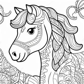 Detailed Horse Shoe Coloring Page 44773-35746