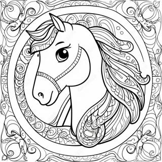 Detailed Horse Shoe Coloring Page 44773-35748