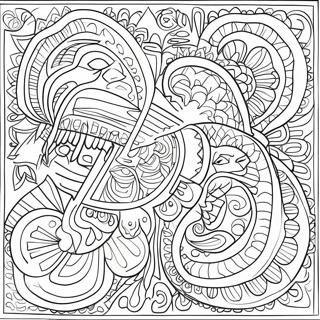 Mola Patterns Coloring Page 44783-35756