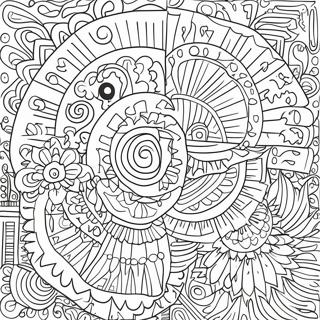 Colorful Mola Patterns Coloring Page 44784-35758