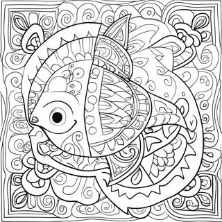 Colorful Mola Patterns Coloring Page 44784-35759