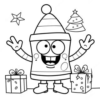 Christmas Spongebob Coloring Page 44793-35762