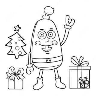 Christmas Spongebob Coloring Page 44793-35763