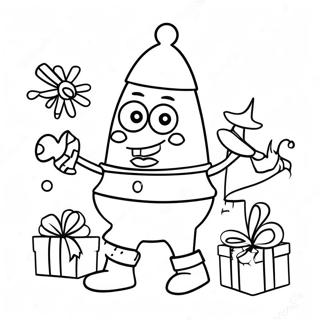 Christmas Spongebob Coloring Page 44793-35764