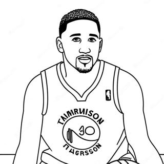 Klay Thompson Basketball Action Coloring Page 44823-35788