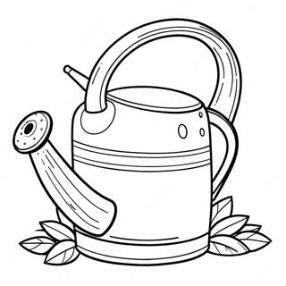 Watering Can Coloring Pages