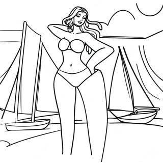 Swimsuit Coloring Page 44843-35801