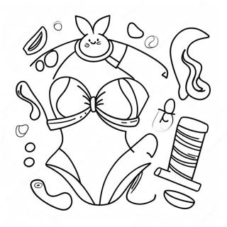 Swimsuit Coloring Page 44843-35802