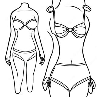 Swimsuit Coloring Page 44843-35803