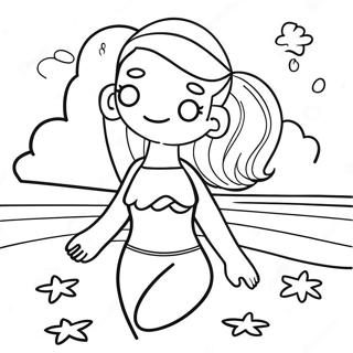 Swimsuit Coloring Page 44843-35804