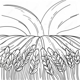 Golden Wheat Field Coloring Page 44854-35810