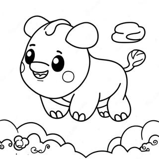 Appa Flying In The Sky Coloring Page 44893-35844