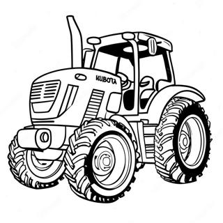 Kubota Tractor Coloring Page 44903-35849