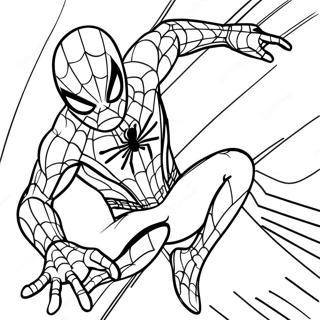 Infinity War Iron Spider Action Pose Coloring Page 44913-35860