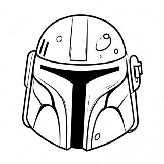 Boba Fett Helmet Coloring Pages