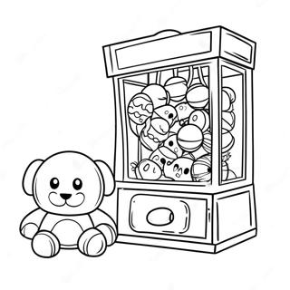 Colorful Claw Machine With Toys Coloring Page 44944-35886