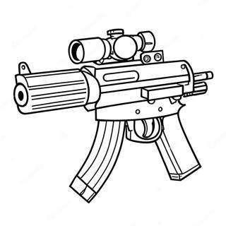 Machine Gun Coloring Page 44953-35891