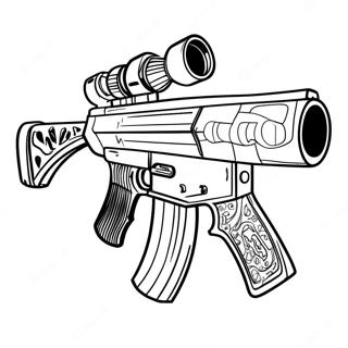 Machine Gun Coloring Page 44953-35892