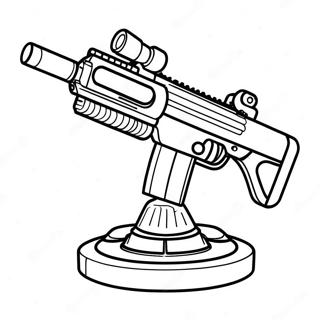 Futuristic Machine Gun Coloring Page 44954-35893