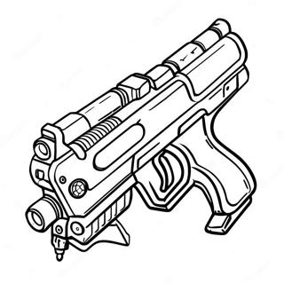 Futuristic Machine Gun Coloring Page 44954-35894