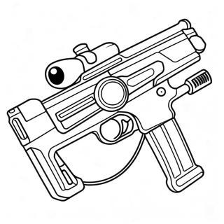 Futuristic Machine Gun Coloring Page 44954-35895