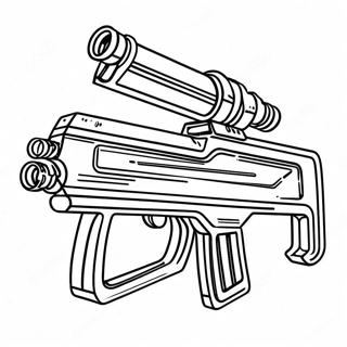 Futuristic Machine Gun Coloring Page 44954-35896