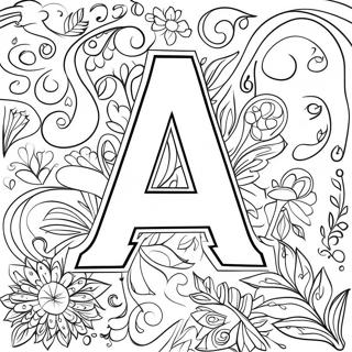 Spanish Alphabet Coloring Page 4496-3709