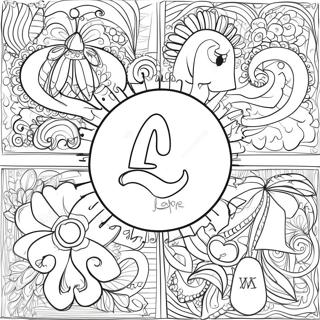 Spanish Alphabet Coloring Page 4496-3710