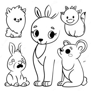 Colorful Spanish Animals Coloring Page 4497-3708