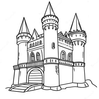 Medieval Castle Coloring Page 44993-35926