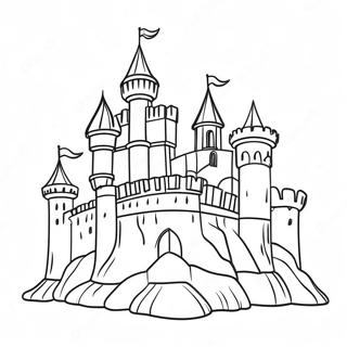 Medieval Castle Coloring Page 44993-35927