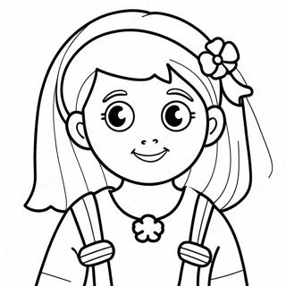 Girl Coloring Page 45003-35935