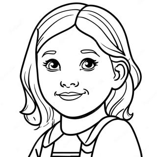 Girl Coloring Page 45003-35936