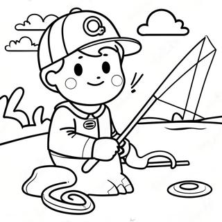 Gone Fishing Coloring Page 45013-35937