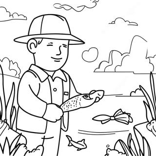 Gone Fishing Coloring Page 45013-35938