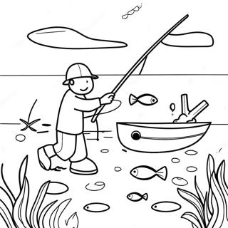 Gone Fishing Coloring Page 45013-35940