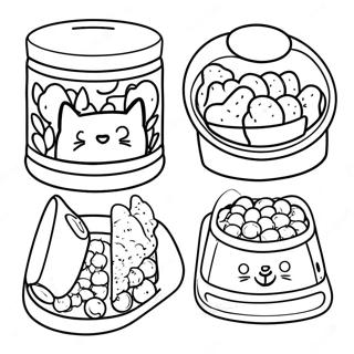 Colorful Cat Food Packaging Coloring Page 45024-35951